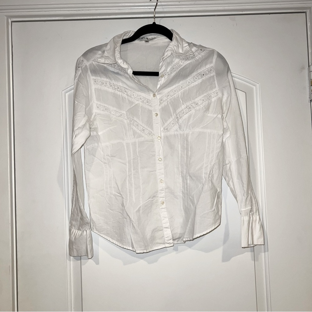 White Button Down Shirt szM